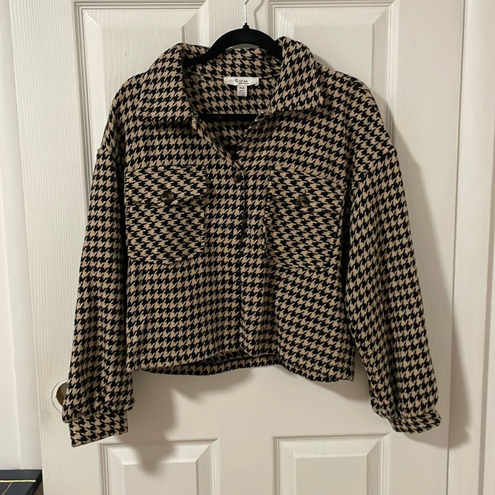 C by one houndstooth jacket